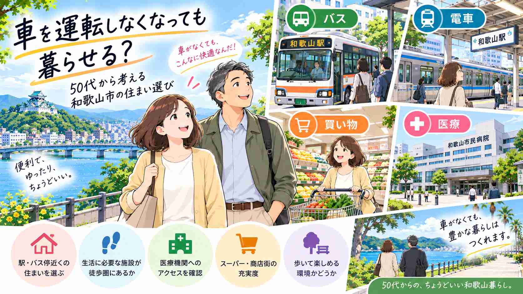 第５回：車を運転しなくなっても暮らせる？50代から考える和歌山市の住まい選び